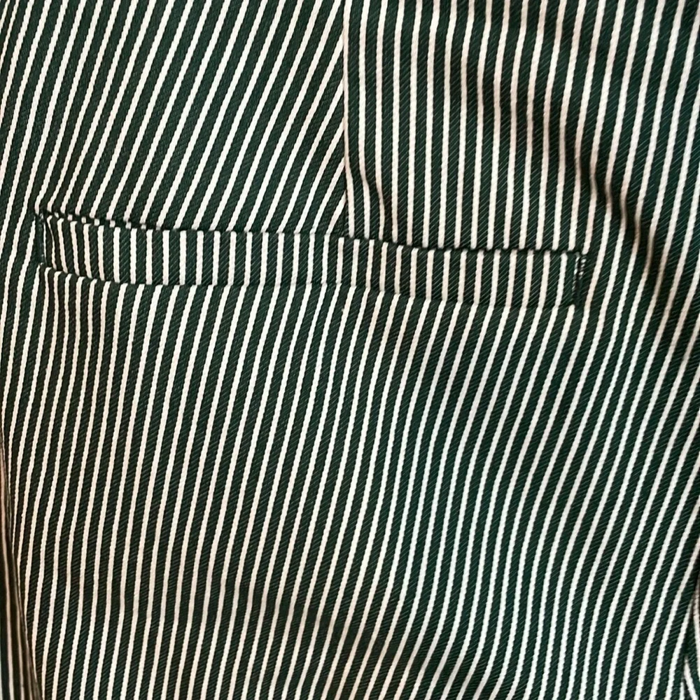 Eloquii Women's Striped Trousers Rainforest White Size 14 Workwear Formal Dress‎
